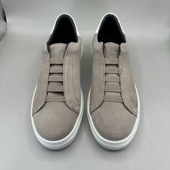 Bruno Magli Salvador Shoes Mens Size 9 M Taupe Suede Slip On Sneakers Comfort - Picture 4 of 9